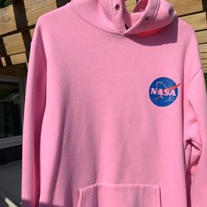 NASA pink hoodie. Size XL. No drawstring.